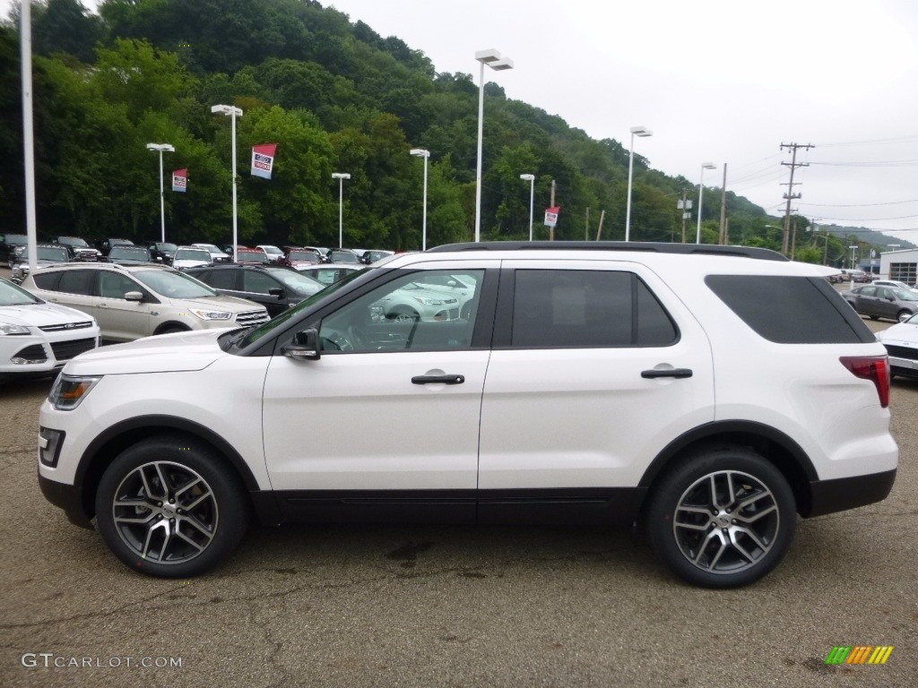 2017 Explorer Sport 4WD - White Platinum / Ebony Black photo #5