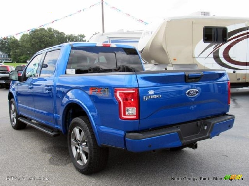 2016 F150 XLT SuperCrew 4x4 - Blue Flame / Black photo #3