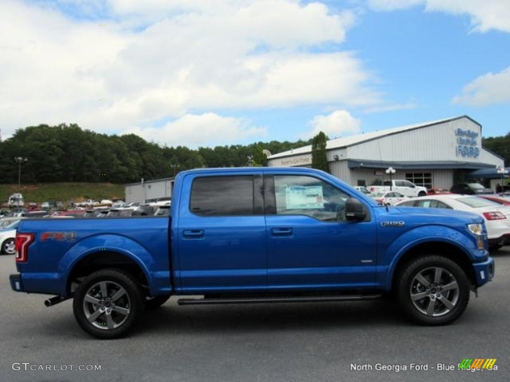 2016 F150 XLT SuperCrew 4x4 - Blue Flame / Black photo #6