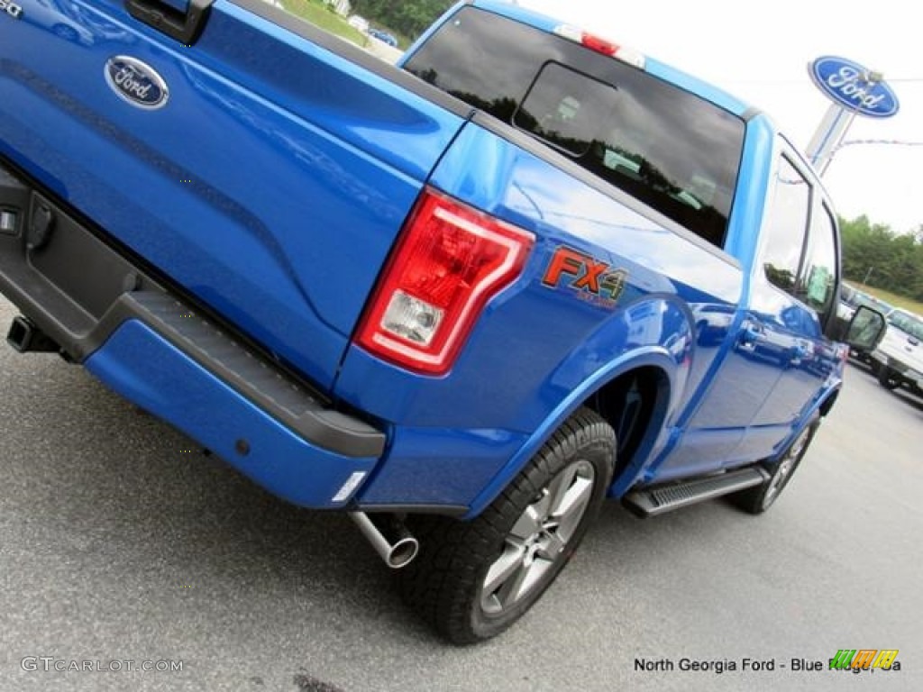 2016 F150 XLT SuperCrew 4x4 - Blue Flame / Black photo #37