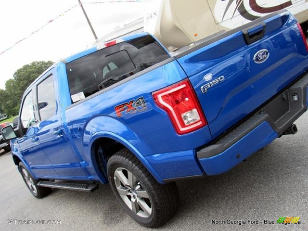 2016 F150 XLT SuperCrew 4x4 - Blue Flame / Black photo #38