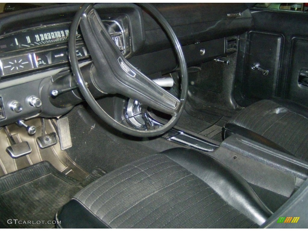 Black Interior 1970 Ford Torino Cobra SportsRoof Photo #114739380