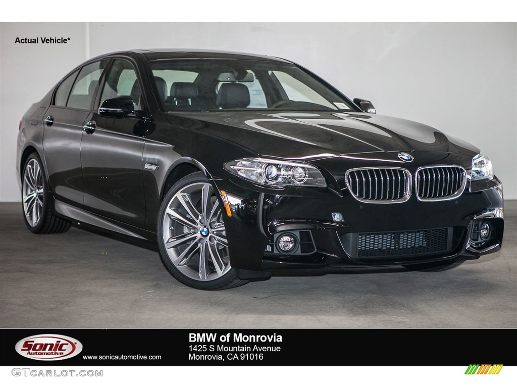 2016 5 Series 528i Sedan - Jet Black / Black photo #1