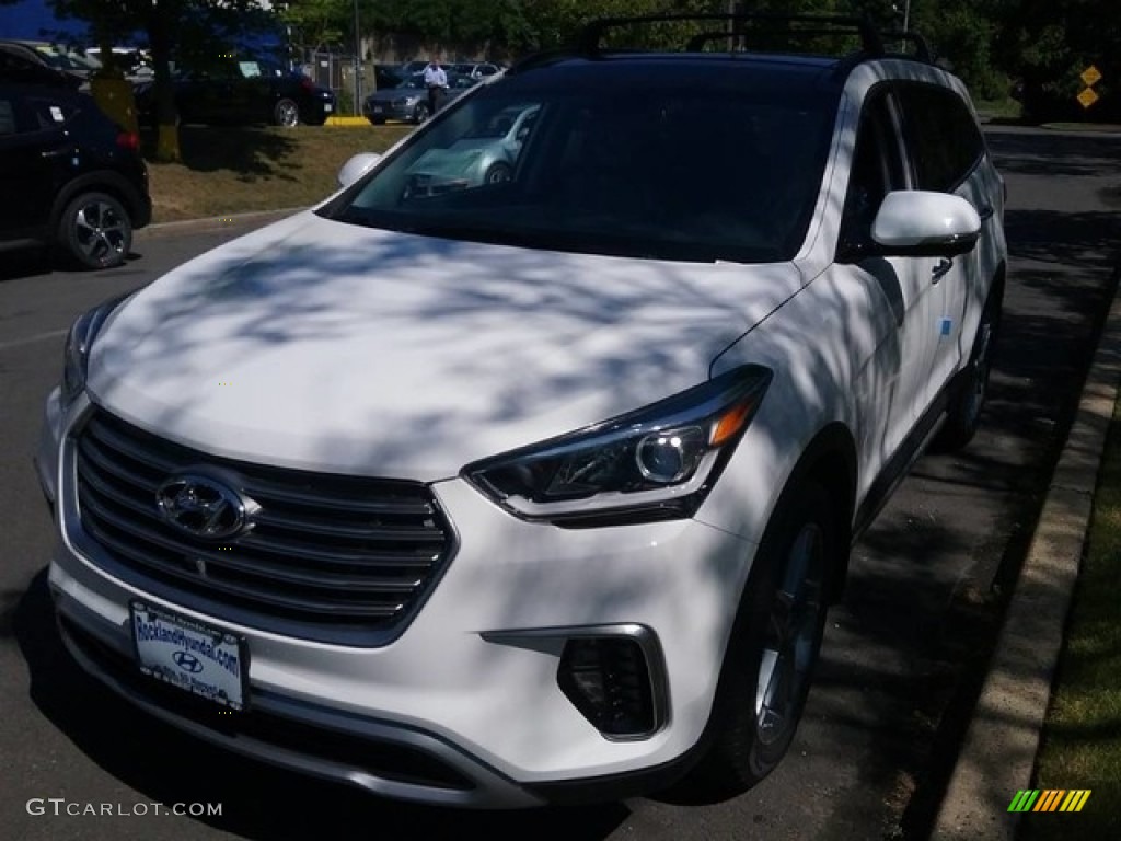 2017 Santa Fe Ultimate AWD - Monaco White / Gray photo #1