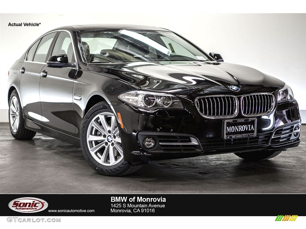 2016 5 Series 528i Sedan - Jet Black / Black photo #1