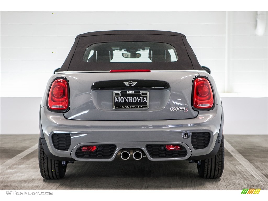 2016 Convertible Cooper S - Moonwalk Gray Metallic / Double Stripe Carbon Black photo #4