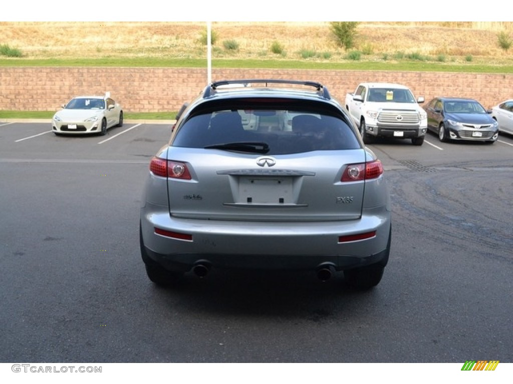 2005 FX 35 AWD - Brilliant Silver Metallic / Brick/Black photo #3