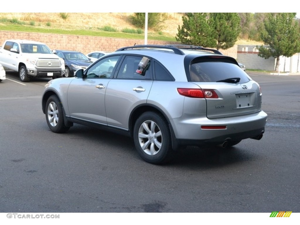 2005 FX 35 AWD - Brilliant Silver Metallic / Brick/Black photo #4