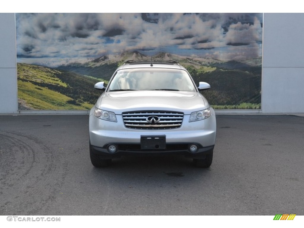 2005 FX 35 AWD - Brilliant Silver Metallic / Brick/Black photo #6