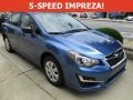 2016 Quartz Blue Pearl Subaru Impreza 2.0i 4-door  photo #1