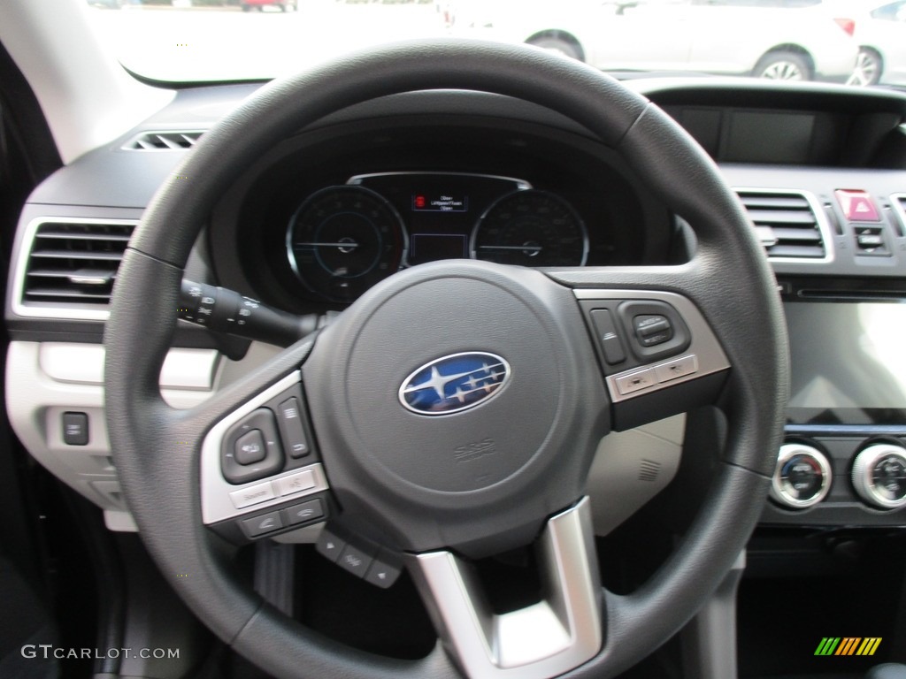 2017 Subaru Forester 2.5i Premium Gray Steering Wheel Photo #114744186