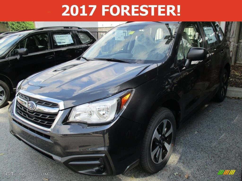 2017 Forester 2.5i - Dark Gray Metallic / Gray photo #1