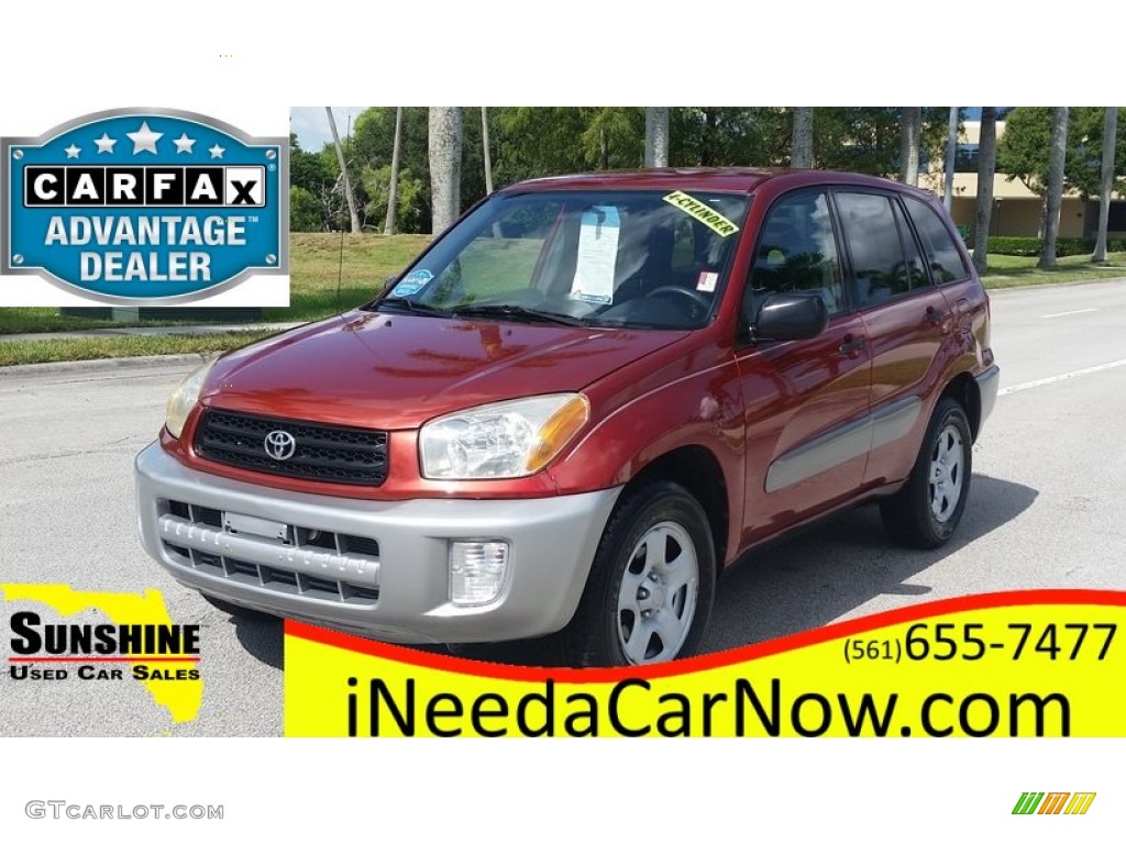 2003 RAV4  - Impulse Red / Gray photo #1