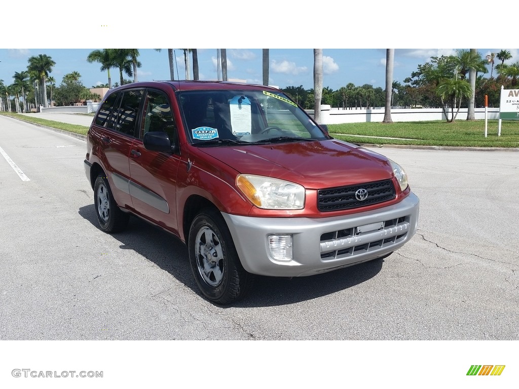 2003 RAV4  - Impulse Red / Gray photo #7