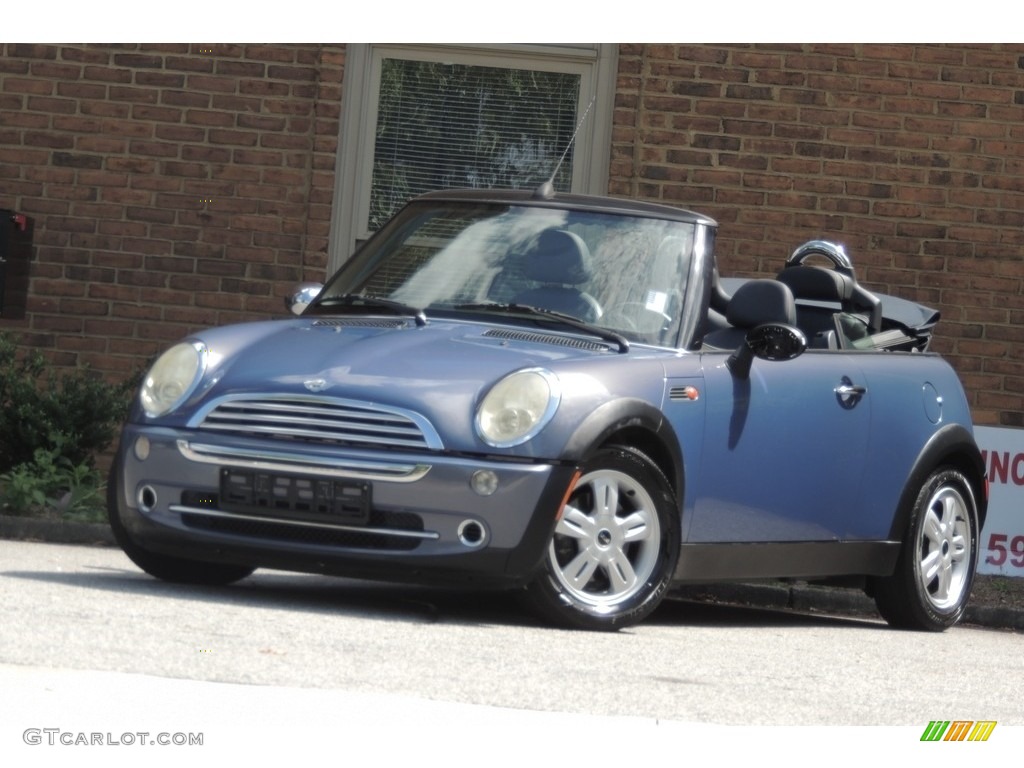2005 Cooper Convertible - Cool Blue Metallic / Black/Panther Black photo #3