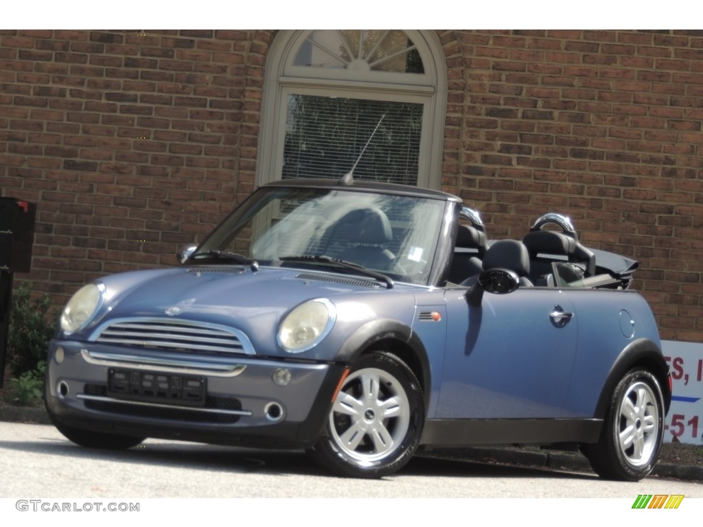 2005 Cooper Convertible - Cool Blue Metallic / Black/Panther Black photo #4