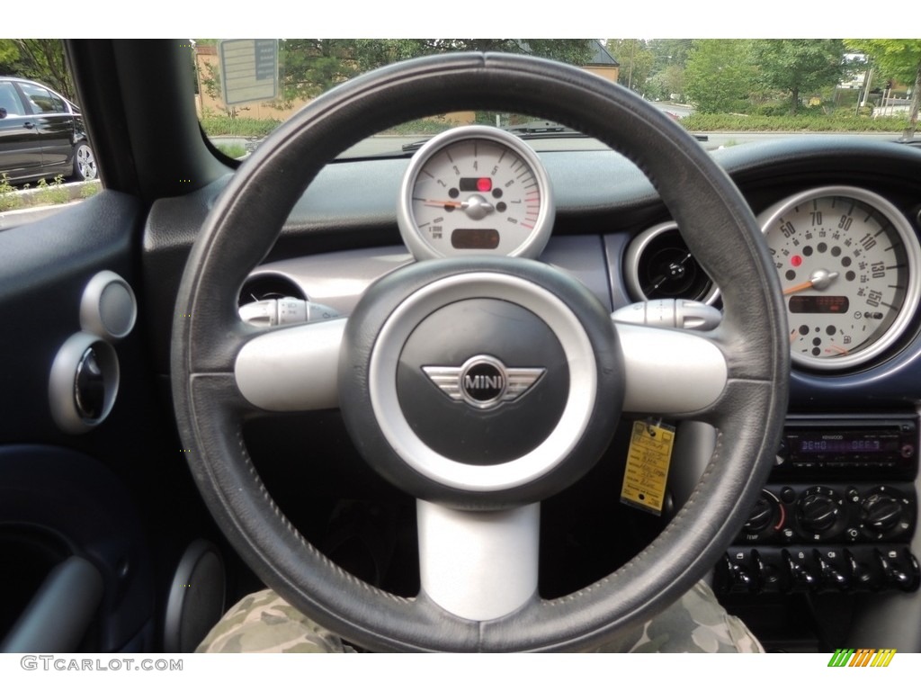 2005 Cooper Convertible - Cool Blue Metallic / Black/Panther Black photo #9