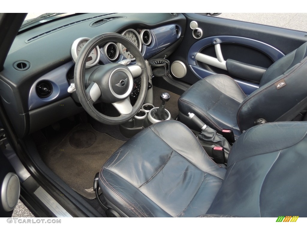 2005 Cooper Convertible - Cool Blue Metallic / Black/Panther Black photo #10