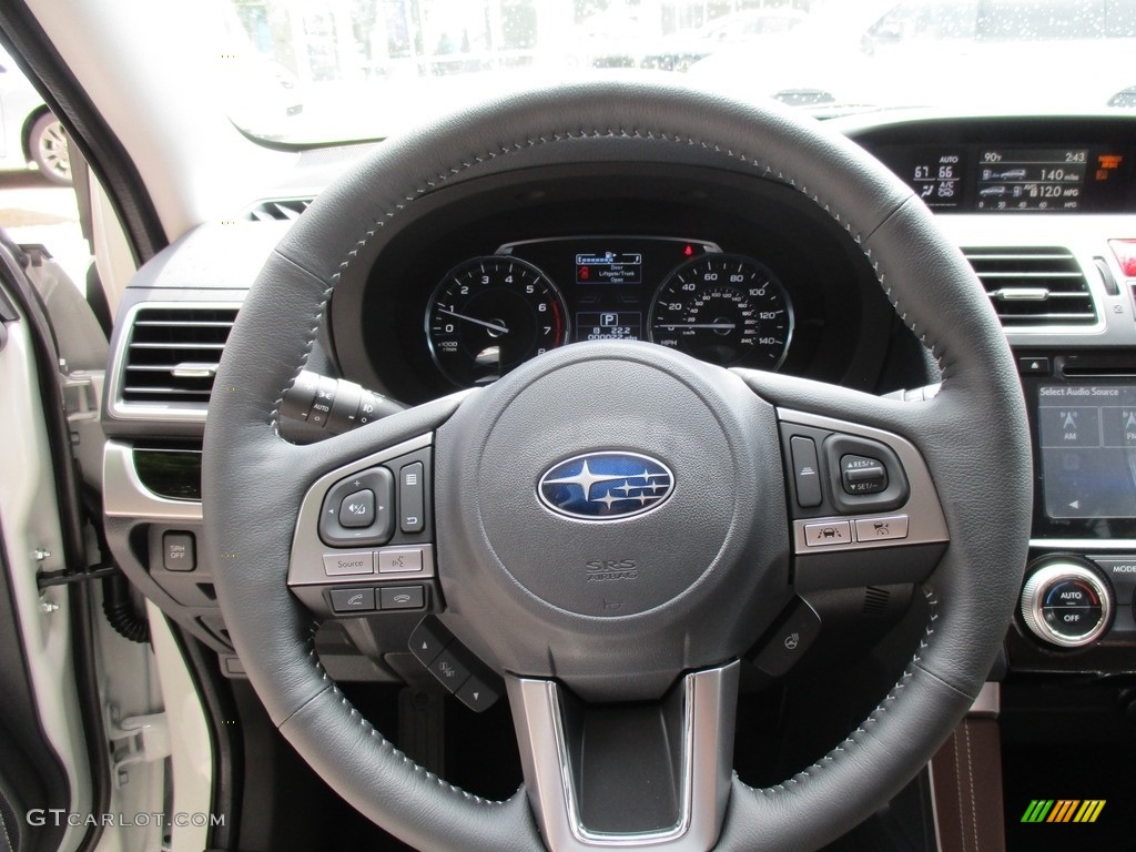2017 Subaru Forester 2.5i Touring Saddle Brown Steering Wheel Photo #114745059