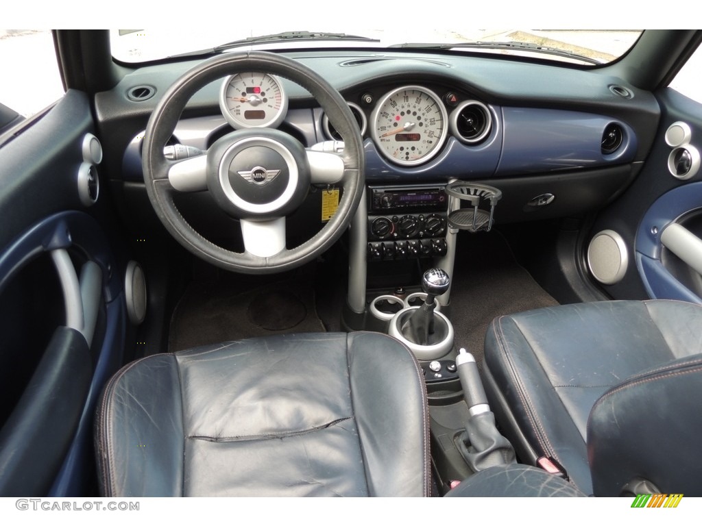 2005 Cooper Convertible - Cool Blue Metallic / Black/Panther Black photo #12