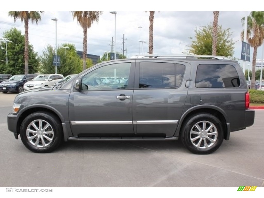 2008 QX 56 - Silver Graphite Gray / Charcoal photo #4