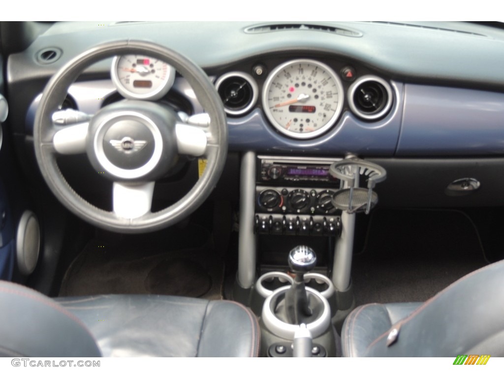 2005 Cooper Convertible - Cool Blue Metallic / Black/Panther Black photo #13