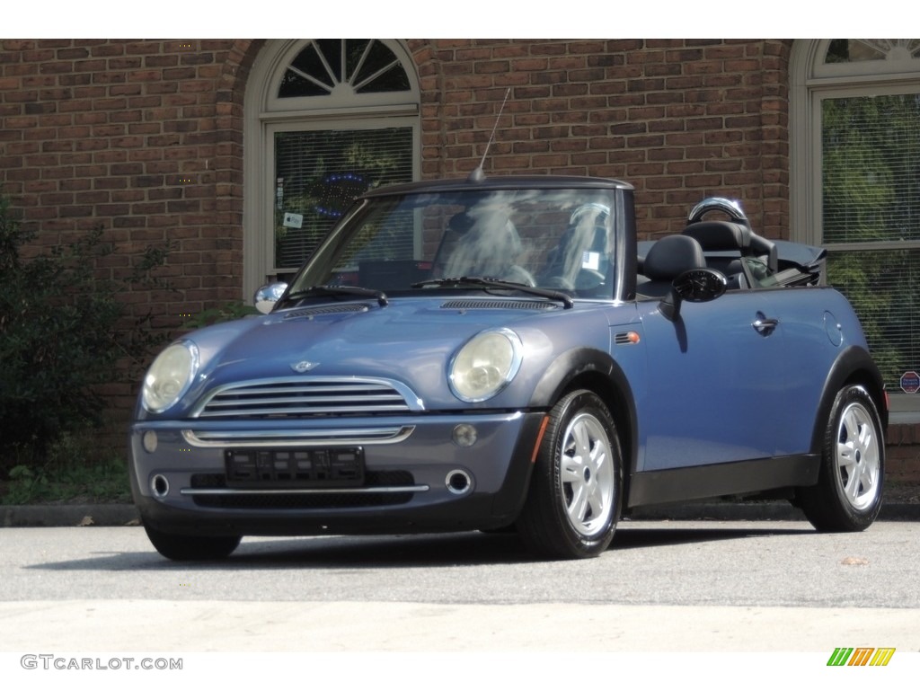 2005 Cooper Convertible - Cool Blue Metallic / Black/Panther Black photo #14