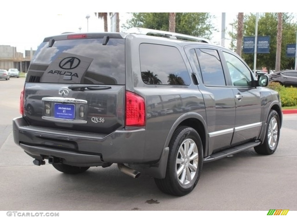 2008 QX 56 - Silver Graphite Gray / Charcoal photo #7