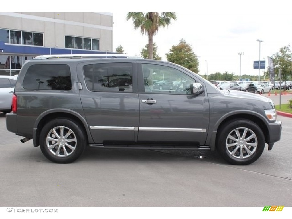 2008 QX 56 - Silver Graphite Gray / Charcoal photo #8