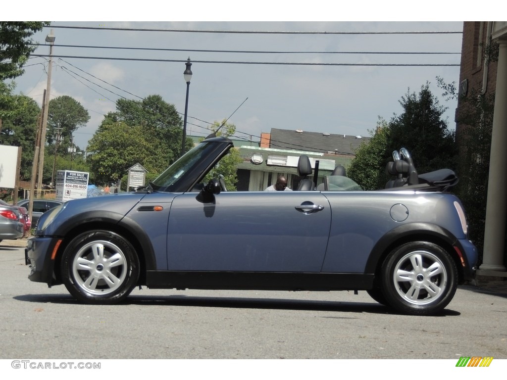 2005 Cooper Convertible - Cool Blue Metallic / Black/Panther Black photo #17