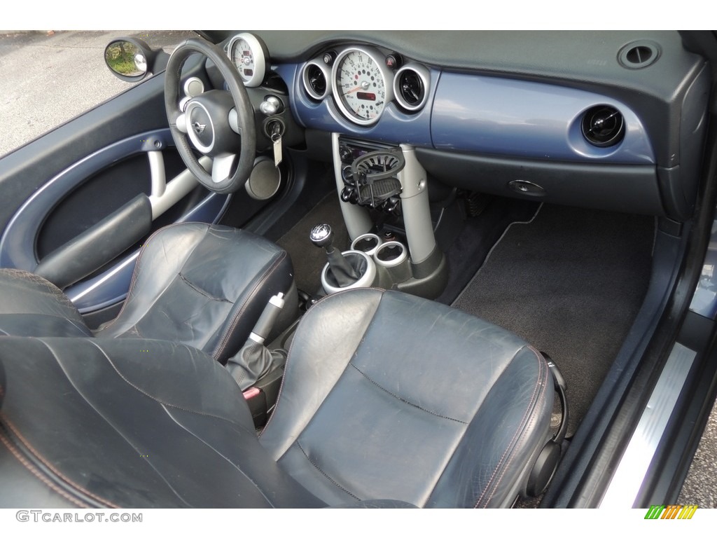 2005 Cooper Convertible - Cool Blue Metallic / Black/Panther Black photo #18