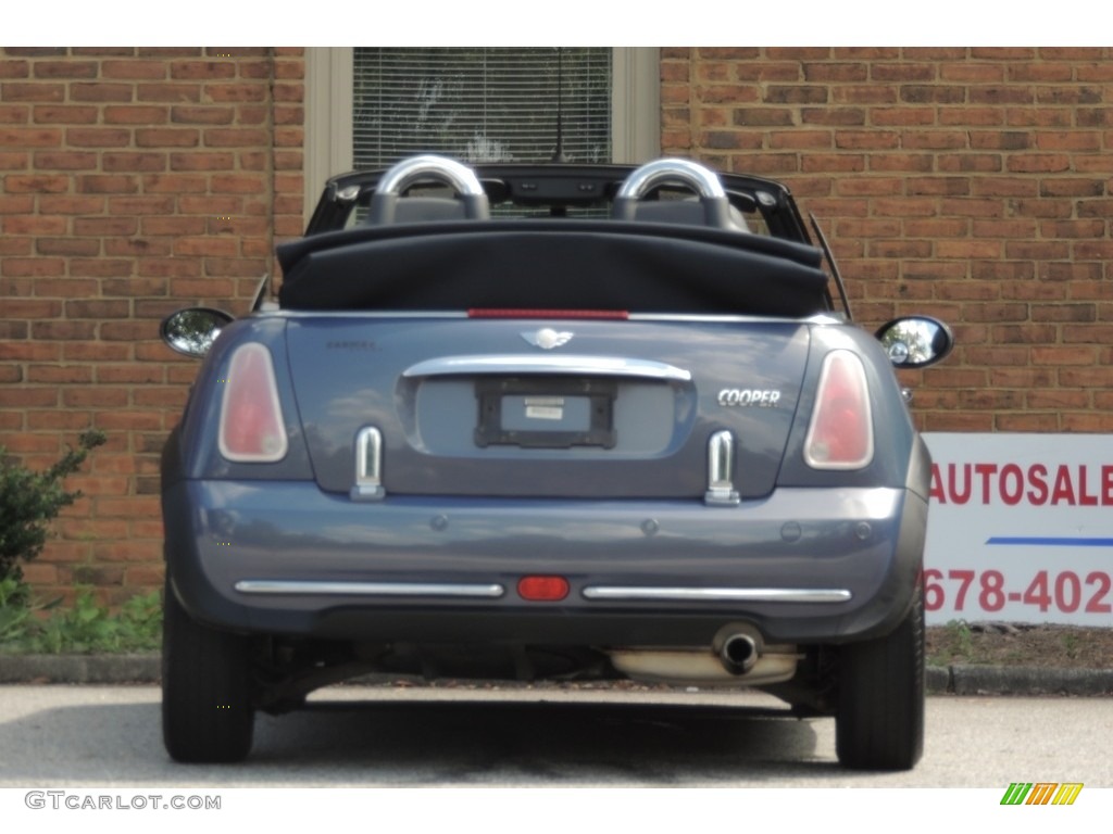 2005 Cooper Convertible - Cool Blue Metallic / Black/Panther Black photo #21