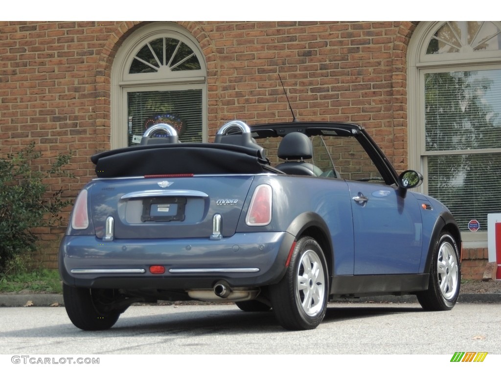 2005 Cooper Convertible - Cool Blue Metallic / Black/Panther Black photo #24