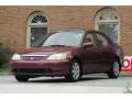 2003 Radiant Ruby Pearl Honda Civic EX Sedan  photo #2