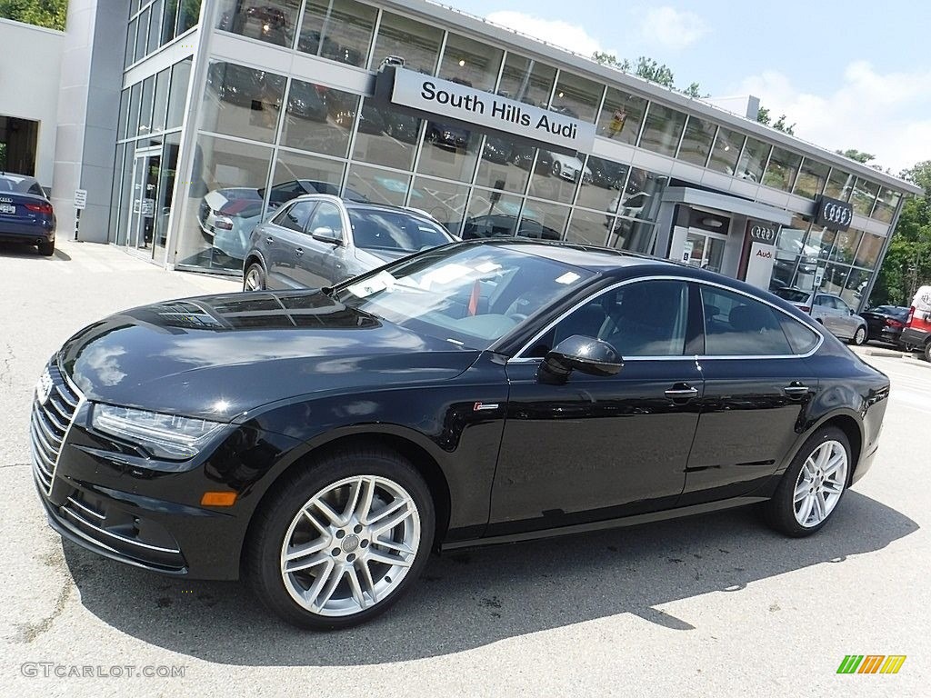 2017 A7 3.0 TFSI Premium Plus quattro - Mythos Black Metallic / Black photo #1