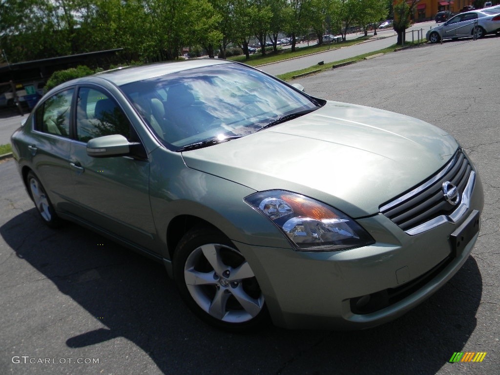 2007 Altima 3.5 SE - Metallic Jade / Blond photo #3