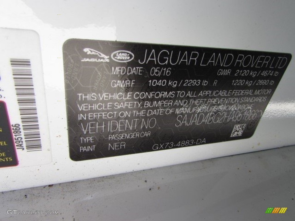 2017 XE Color Code NER for Polaris White Photo #114748035