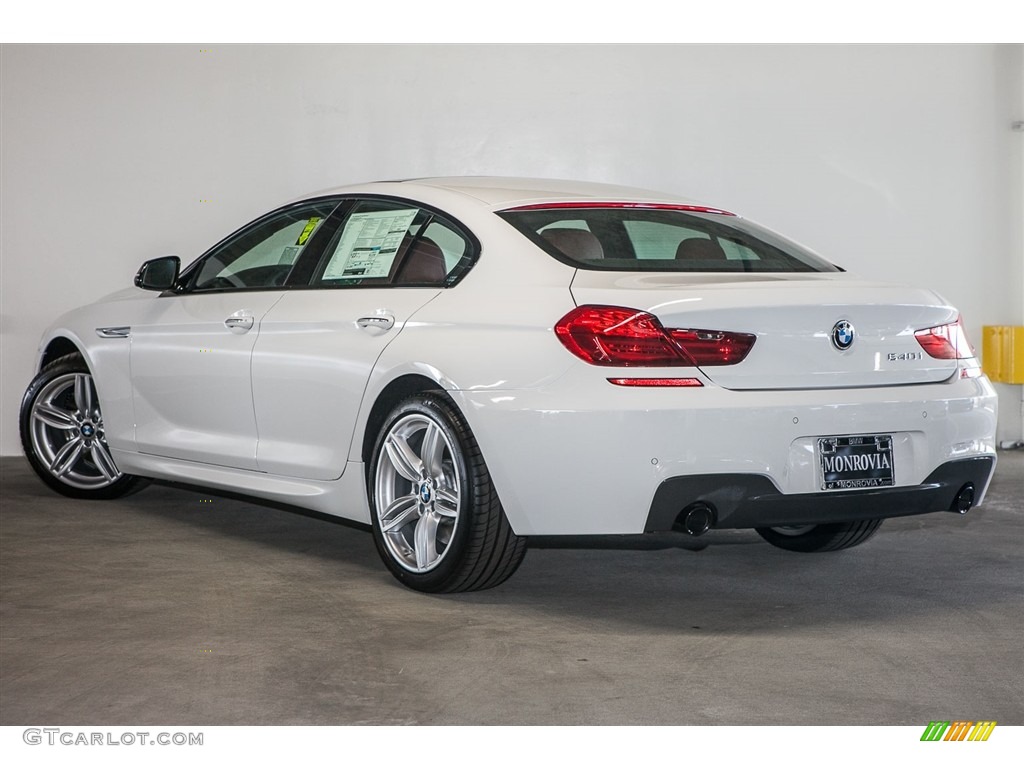 2017 6 Series 640i Gran Coupe - Alpine White / Vermilion Red photo #3