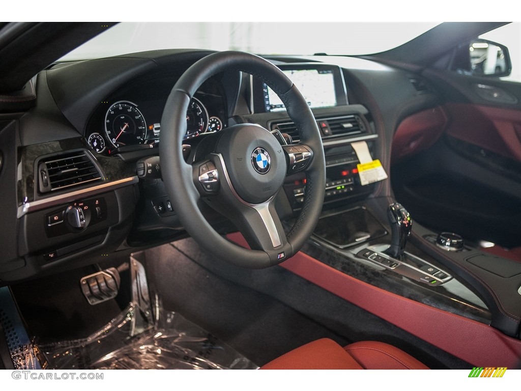 2017 6 Series 640i Gran Coupe - Alpine White / Vermilion Red photo #6