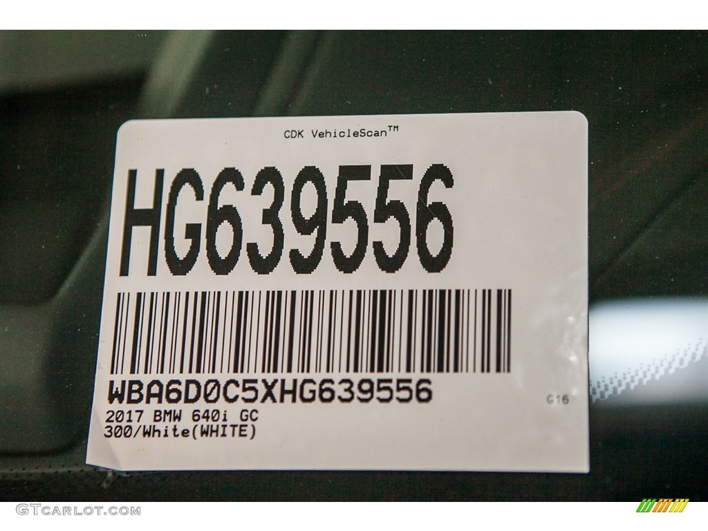 2017 6 Series 640i Gran Coupe - Alpine White / Vermilion Red photo #7