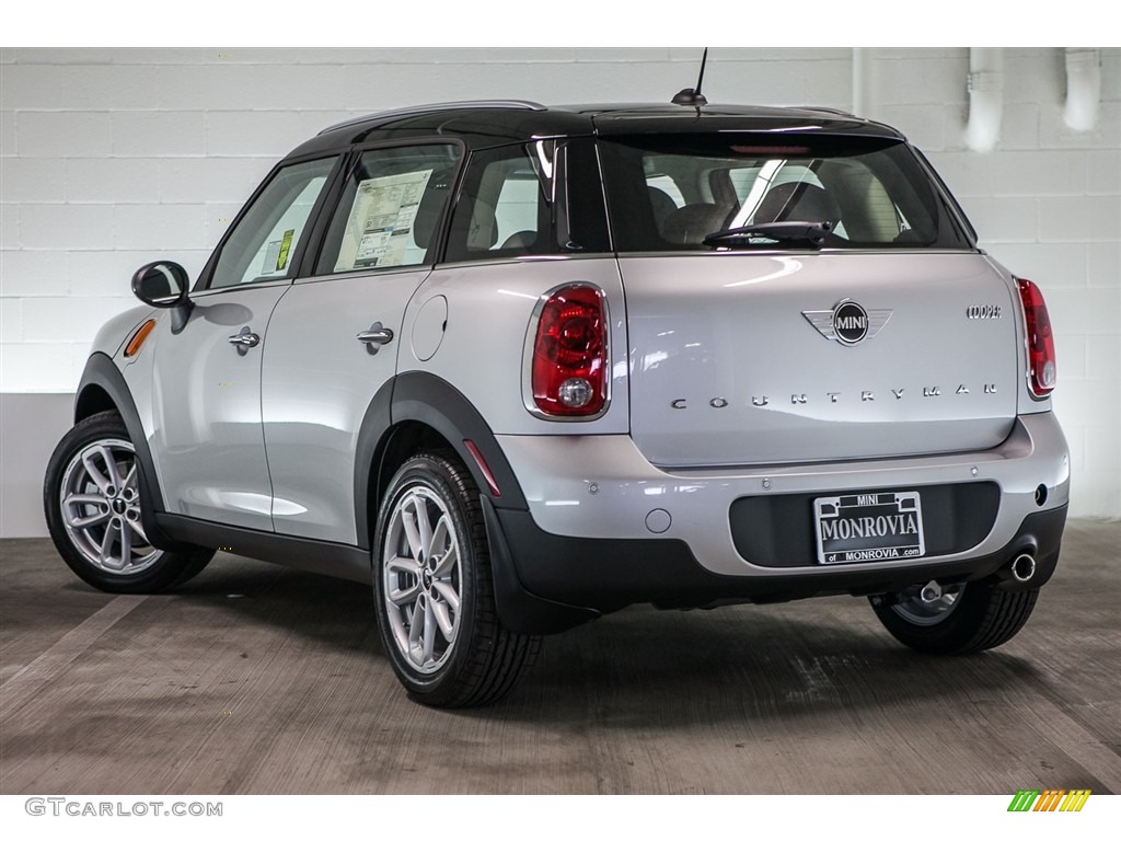 2016 Countryman Cooper - Crystal Silver Metallic / Carbon Black photo #3