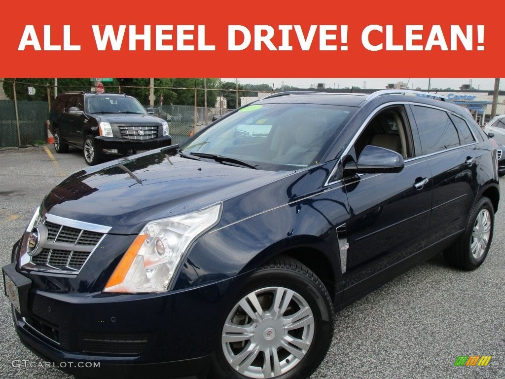 2010 SRX 4 V6 AWD - Imperial Blue / Shale/Brownstone photo #1