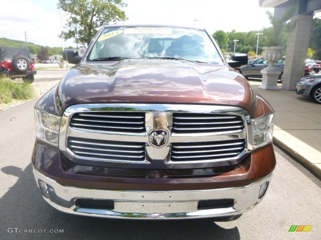 2014 1500 SLT Crew Cab 4x4 - Western Brown / Black/Diesel Gray photo #9