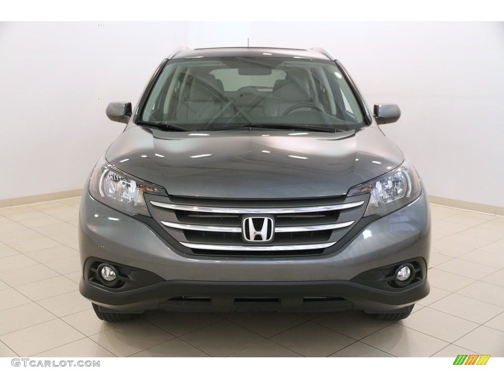 2014 CR-V EX-L AWD - Polished Metal Metallic / Gray photo #2