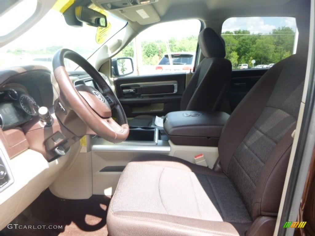 2014 1500 SLT Crew Cab 4x4 - Western Brown / Black/Diesel Gray photo #14