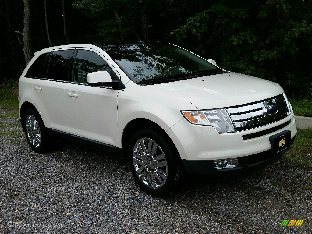 2008 Edge Limited AWD - White Sand Tri-Coat Metallic / Medium Light Stone photo #3