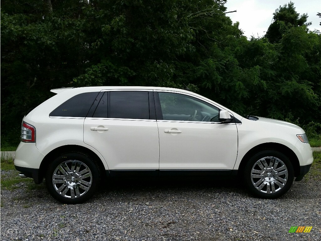2008 Edge Limited AWD - White Sand Tri-Coat Metallic / Medium Light Stone photo #4