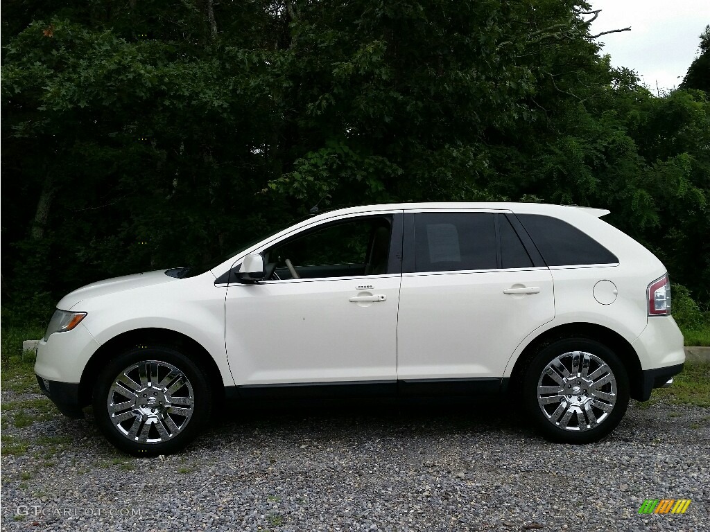 2008 Edge Limited AWD - White Sand Tri-Coat Metallic / Medium Light Stone photo #5