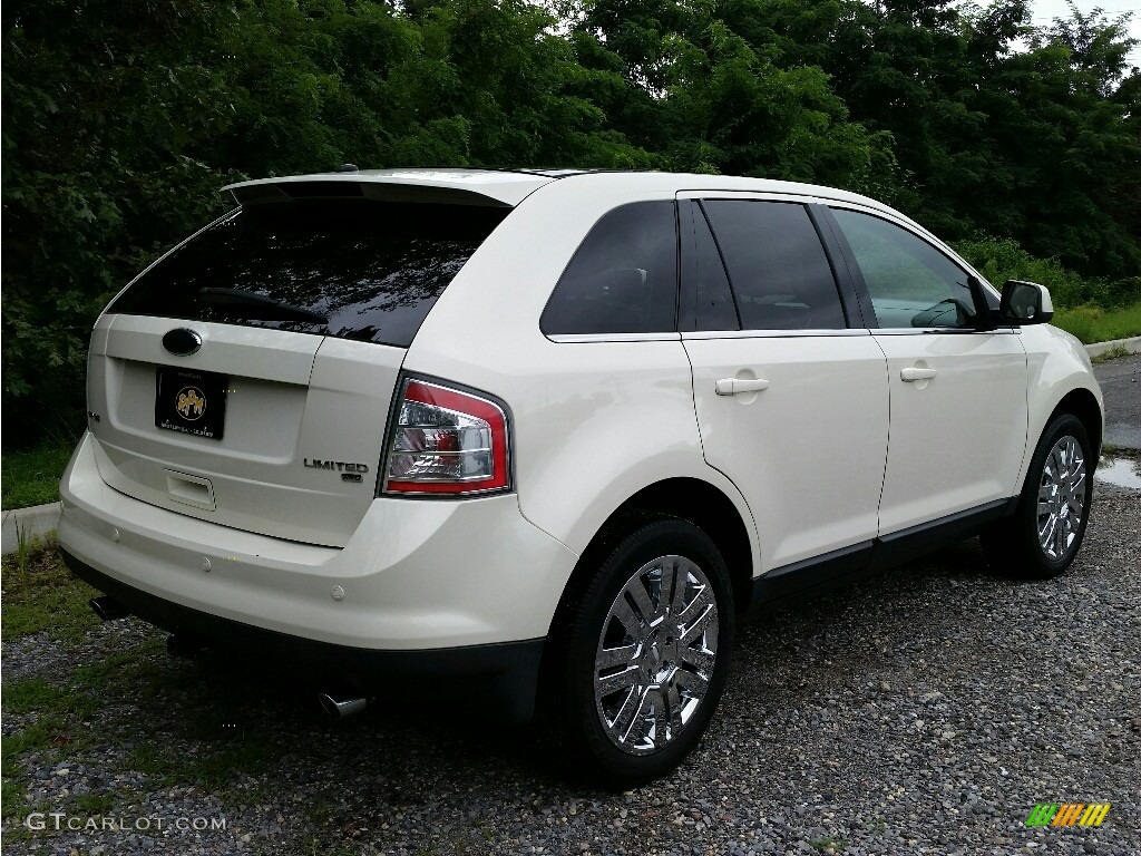 2008 Edge Limited AWD - White Sand Tri-Coat Metallic / Medium Light Stone photo #7
