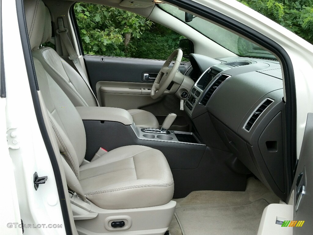 2008 Edge Limited AWD - White Sand Tri-Coat Metallic / Medium Light Stone photo #9